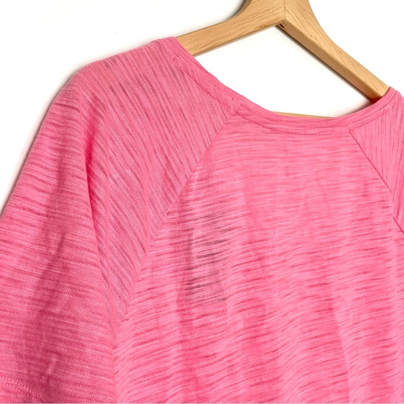 Lane Bryant Pink Activewear T-Shirt Scoop Neckline Short Sleeve Size 14 / 16 NWT - Picture 4 of 10